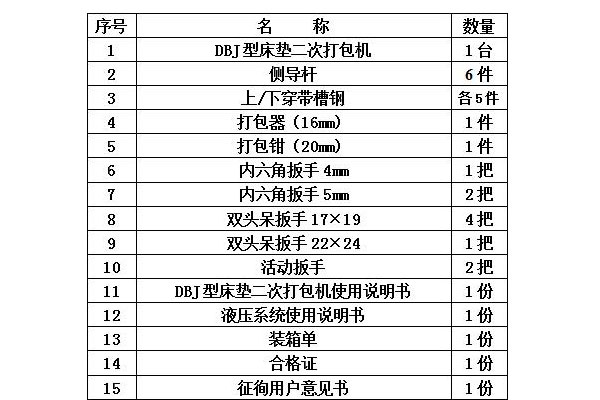 床垫机械